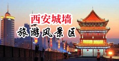 白丝美女扣b自慰中国陕西-西安城墙旅游风景区